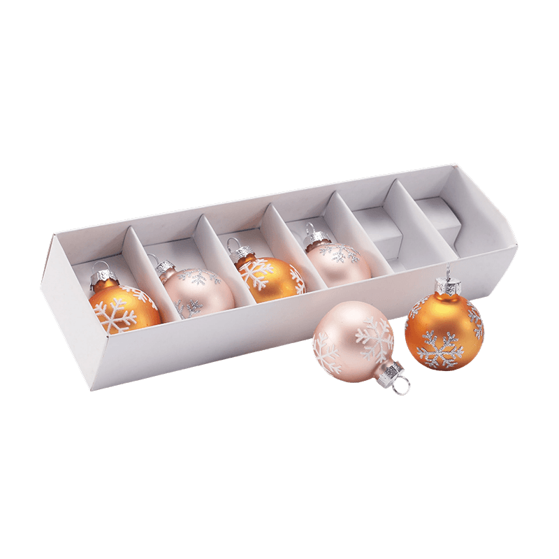Premium glazen kerstbal-ornamentset