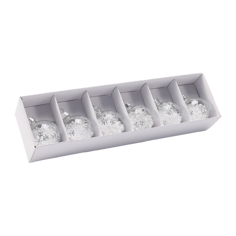 Premium glazen kerstbal-ornamentset