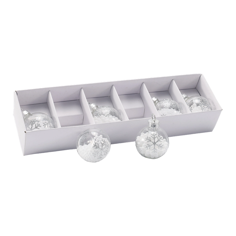Premium glazen kerstbal-ornamentset