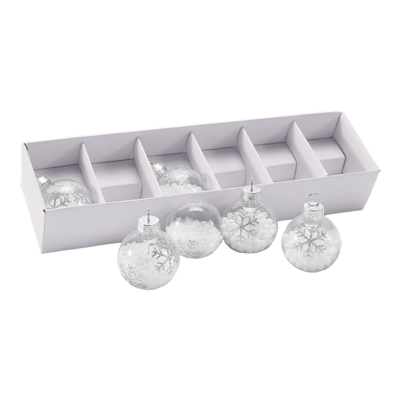 Premium glazen kerstbal-ornamentset