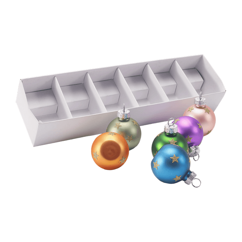 Premium glazen kerstbal-ornamentset
