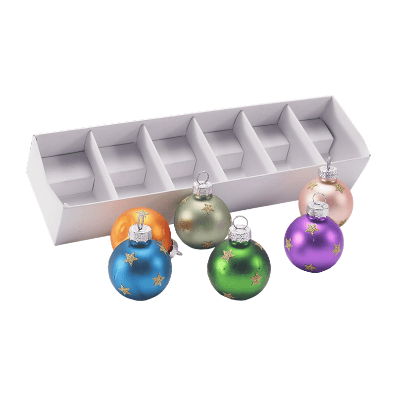Premium glazen kerstbal-ornamentset