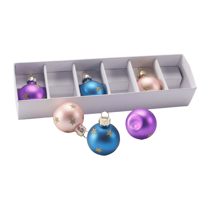 Handgeblazen glazen kerstbalornament