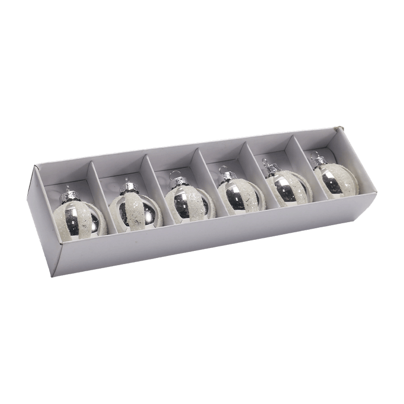 Handgeblazen glazen kerstbalornament