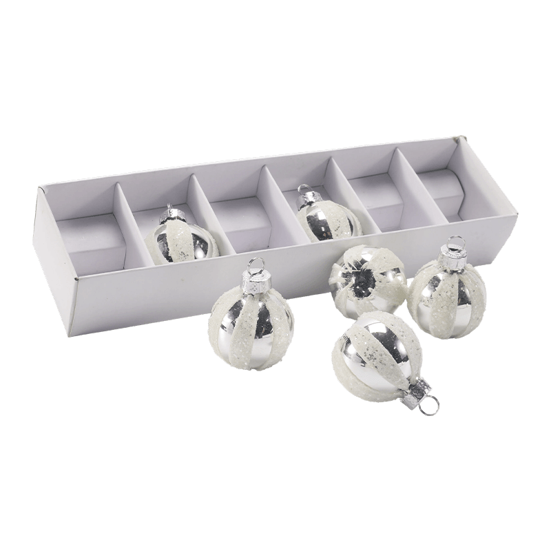 Handgeblazen glazen kerstbalornament