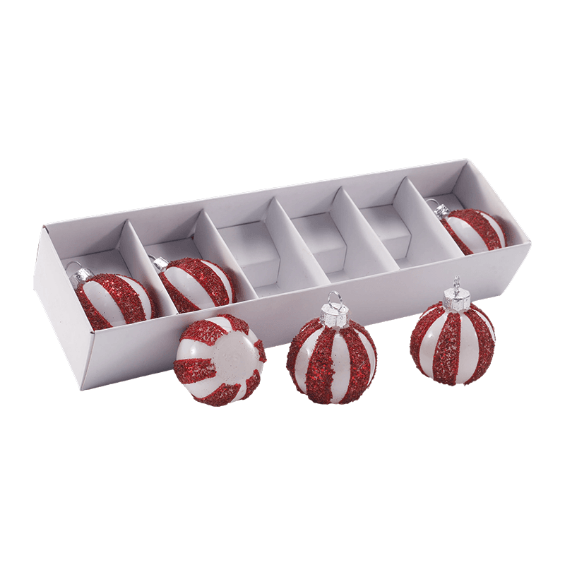 Handgeblazen glazen kerstbalornament