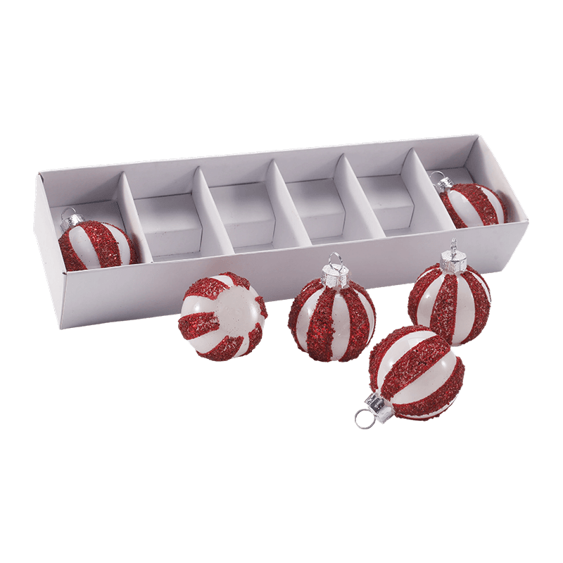 Handgeblazen glazen kerstbalornament
