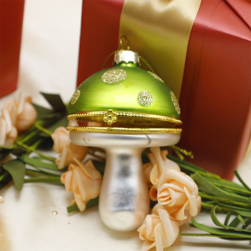 Groentevormige kerstglazen hangende ornamenten