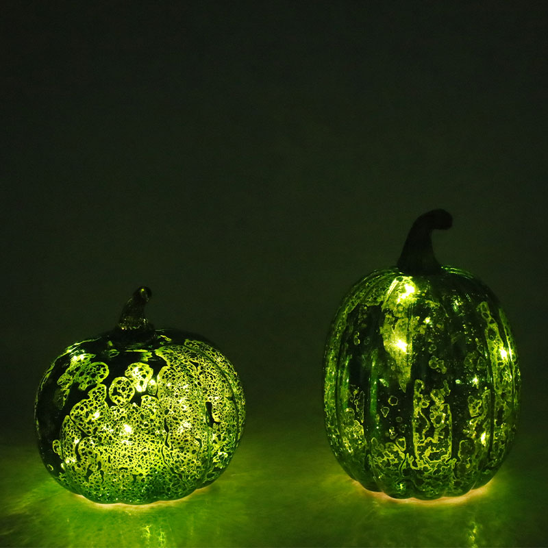 12 * 15 cm Halloween LED-glas Pompoenlamp Tafelbladornament