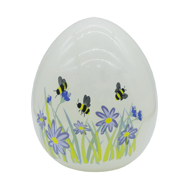 9*16cm LED Pasen handgeschilderd glazen eierornament