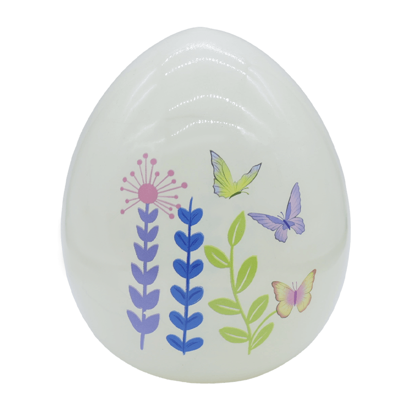 9*16cm LED Pasen handgeschilderd glazen eierornament