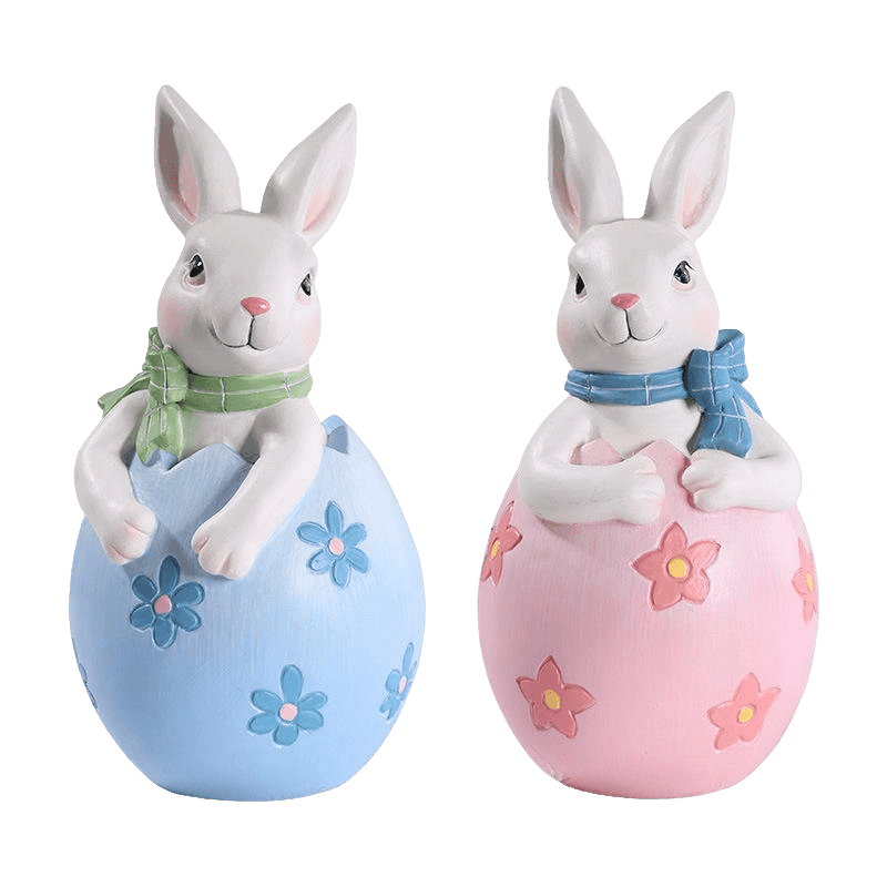8 * 16 cm hars paashaas beeldje decorset